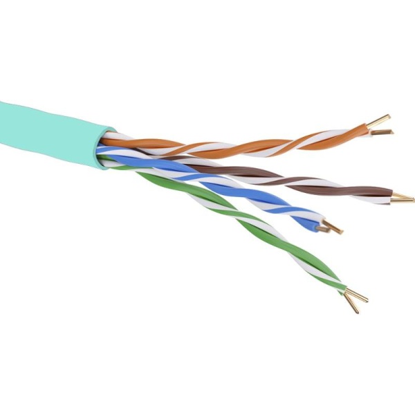 (RN6AUUK03AQ) Кабель витая пара кат. 6A неэкранированный, U/UTP, 4 пары, нг(А)-LSLTx, цвет внешней оболочки белый, катушка 500 м (500 м/уп)