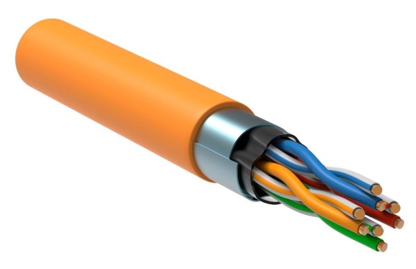 (LC1-C5E04-327) ITK Витая пара F/UTP кат.5E 4x2х24AWG LSZH оранжевый (305м)