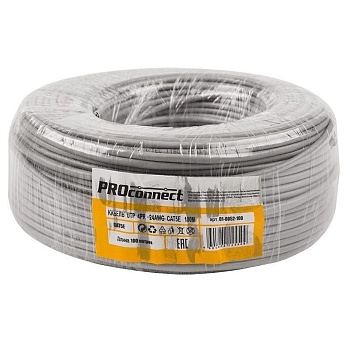 (01-0052-100) Кабель UTP 4PR 24AWG CAT5e 100м PROCONNECT