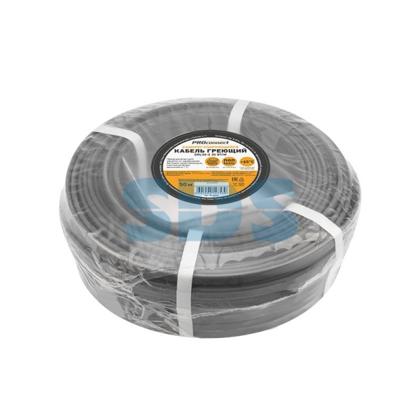 (51-0210) Кабель греющий саморегулирующийся неэкранированный SRL30-2 (30 Вт/1 м), 50 м PROconnect (51-0210) Кабель греющий саморегулирующийся неэкранированный SRL30-2 (30 Вт/1 м), 50 м PROconnect