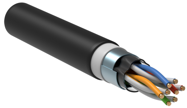 (LC3-C5E04-189) ITK Витая пара U/UTP кат.5E 4х2х24AWG LSZH/LDPE черный