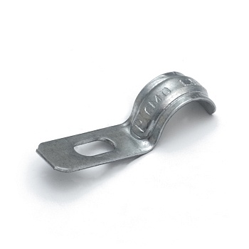 Скоба металлическая однолапковая усиленная противопожарная СМОУ d12-13 мм (100 шт/уп) Промрукав (PR13.02398)