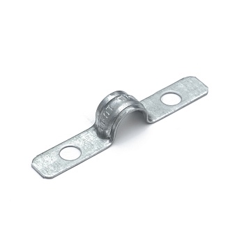 Скоба металлическая двухлапковая усиленная противопожарная СМДУ d10-11 мм отв. d 6,5 мм (100 шт/уп) Промрукав (PR13.02433)