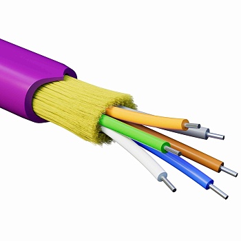 (RNDT4C6MG01-E) Кабель волоконно-оптический, распределительный, нг(А)-HF, 6 ОВ, категория OM4(G.651.1) плотный буфер, 0,4 кН, барабан 500 м (500 м/уп)