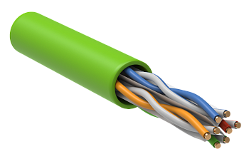 (LC1-C604-122) ITK Витая пара U/UTP кат.6 4x2х23AWG LSLTx зеленый (305м)