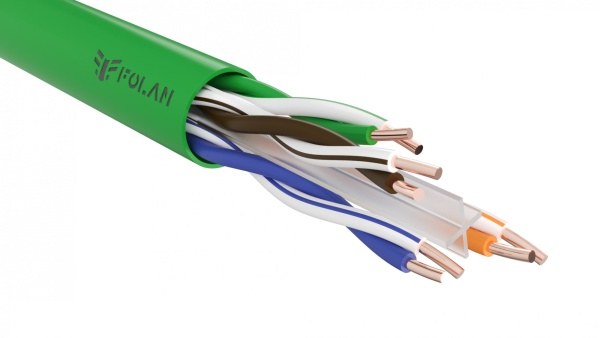 FOLAN U/UTP Cat 6 PVCLS нг(А)-LSLTx 4х2х0,57 (U42057LSLT)
