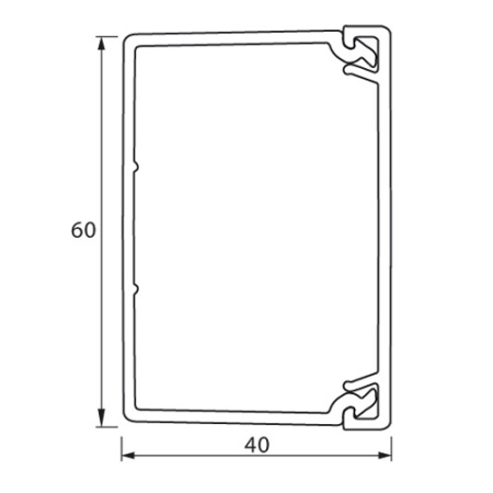 (638197) Мини-канал 60x40мм METRA