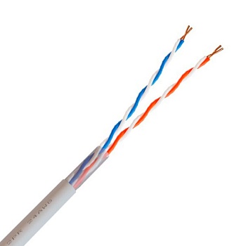 Кабель витая пара NetLink UTP 5e 2х2х24 AWG белый 500 метров ВНУТРЕННИЙ