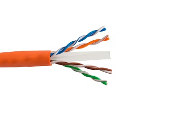 (DR-141004) Кабель витая пара кат.6, 4 пары U/UTP, жила 0,58,LSZH (нг(А)-HF), оранжевый, катушка 500