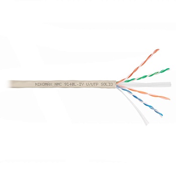 (NMC 9140L-IY) Кабель витая пара NIKOMAX U/UTP 4 пары, Кат.6 (Класс E)
