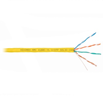 (NMC 4100C-YL) Кабель витая пара NIKOMAX U/UTP 4 пары, Кат.5e (Класс D)