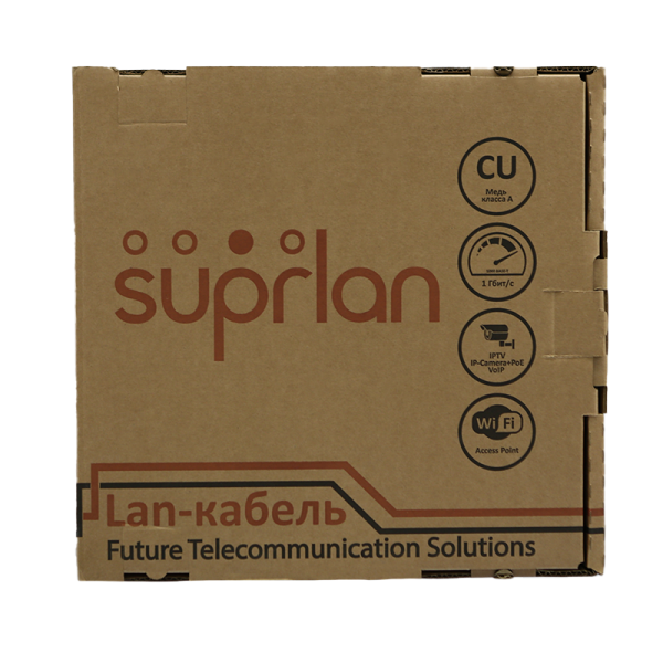 (01-1037-1) SUPRLAN Standard F/UTP Cat.5e 4x2xAWG24 Cu нг(А)-LS In. 305м (RUS)