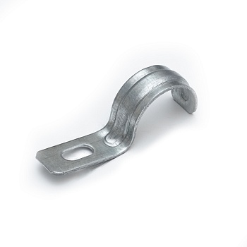 Скоба металлическая однолапковая усиленная противопожарная СМОУ d21-22 мм (100 шт/уп) Промрукав (PR13.02402)