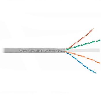 (NMC 2140A-GY) Кабель витая пара NIKOMAX U/UTP 4 пары, Кат.6 (Класс E)