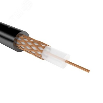 (01-2692) Кабель коаксиальный REXANT РК 75-4-11АИ, бухта 200 м, черный