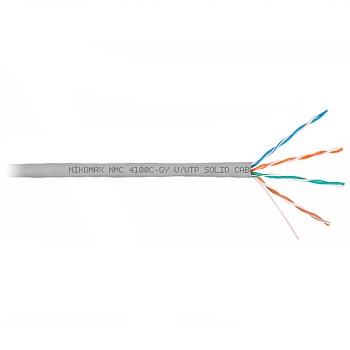 (NMC 4100C-GY) Кабель витая пара NIKOMAX U/UTP 4 пары, Кат.5e (Класс D)