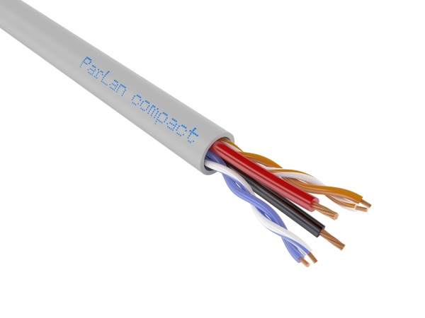 Кабель витая пара ParLan Patch compact U/UTP Cat5e PVC 2х2х0,60 mm+2х0,50 mm (109472) Кабель витая пара ParLan Patch compact U/UTP Cat5e PVC 2х2х0,60 mm+2х0,50 mm (109472)