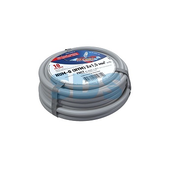 (01-8701-10) Кабель NUM-O (NYM) 2х1,5 мм², 10 м., ГОСТ