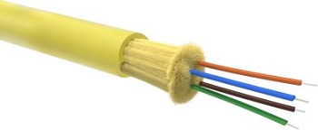 (RNDTIN9S4LSYL) Кабель волоконно-оптический DT OS2,9/125 мкм,4 волокна в плотном буферном покрытии (2000 м/уп)