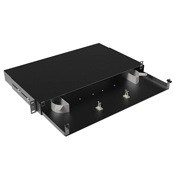 (RNFPE1U24) Оптическая полка выдвижная, без лицевой панели, неукомплектованная, 1U, черная