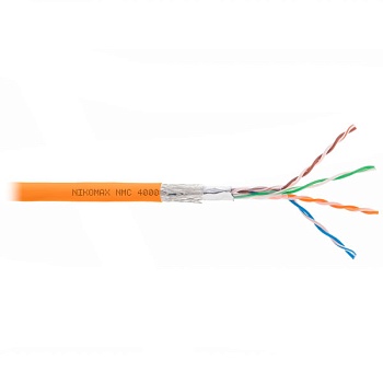 (NMC 4000C-OR) Кабель витая пара NIKOLAN SF/UTP 4 пары, Кат.5e (Класс D)