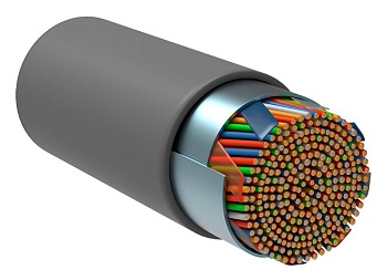 (LC1-C5E50-321) ITK Витая пара F/UTP кат.5E 50х2х24AWG LSZH серый (305м)