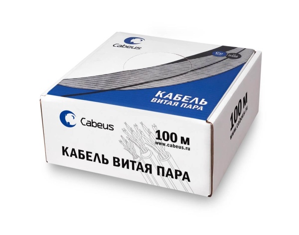 Cabeus FTP-4P-Cat.5e-SOLID-LSZH-100 Внутренняя экранированная витая пара (7199c-5)