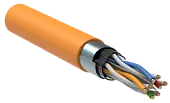 (LC1-C604-327) ITK Витая пара F/UTP кат.6 4x2х23AWG LSZH оранжевый (305м)