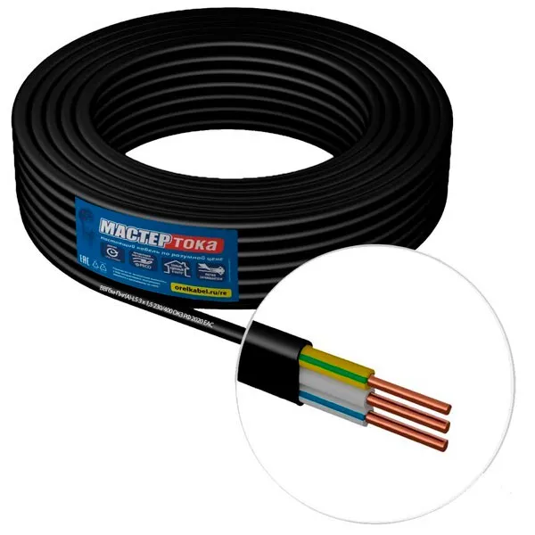 ВВГбм-Пнг(A)-LS 3х6 Мастер Тока чер