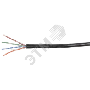 (LC3-C5E04-139-100) ITK Витая пара U/UTP кат.5E 4х2х24AWG LDPE черный (100м)