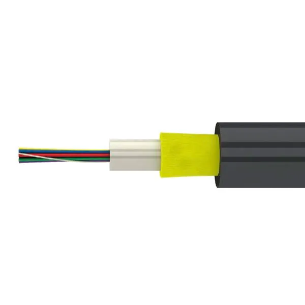 (ЛЮ-ОВК-А.МН.12.7.10.19) Волоконно-оптический Дроп-кабель круглый, универсальный, SM 9/125 OS2, 12В, LSZH нг(А)-HF, 1кН, цвет черный