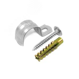 Комплекты для крепления ОКЛ с использованием самореза, дюбеля и скобы СМО d10-11 мм (100 шт) Промрукав (PR08.4992)