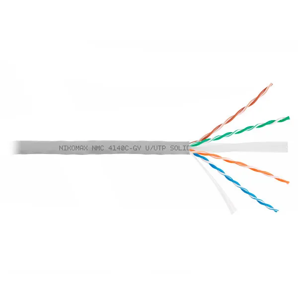 (NMC 4140C-GY) Кабель витая пара NIKOMAX U/UTP 4 пары, Кат.6 (Класс E)