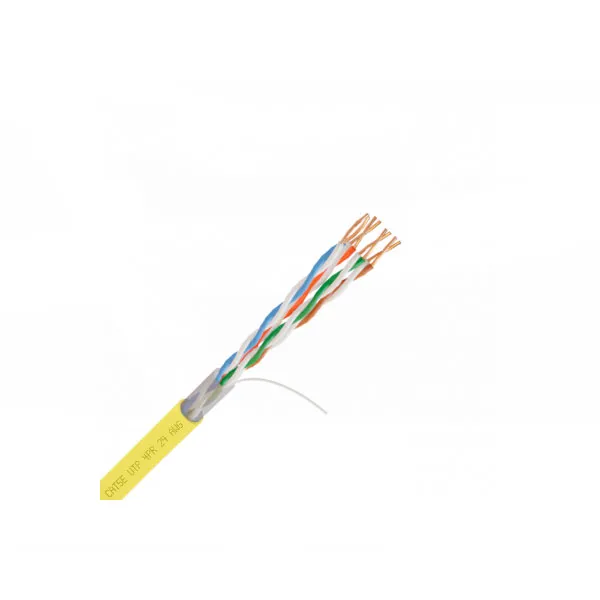 Кабель витая пара ОМЕДНЕННЫЙ NetLink NL-CCA UTP 4PR 24 AWG CAT5е 305м ВНУТРЕННИЙ ЖЕЛТЫЙ