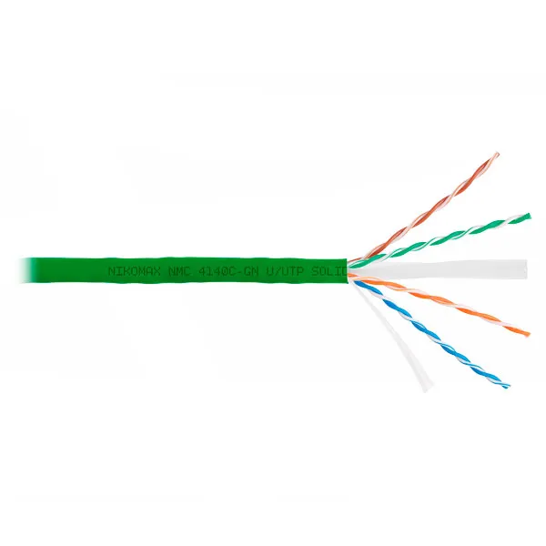 (NMC 4140C-GN) Кабель витая пара NIKOMAX U/UTP 4 пары, Кат.6 (Класс E)