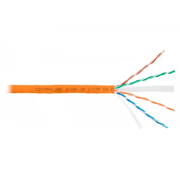 (NMC 4140C-OR) Кабель витая пара NIKOMAX U/UTP 4 пары, Кат.6 (Класс E)