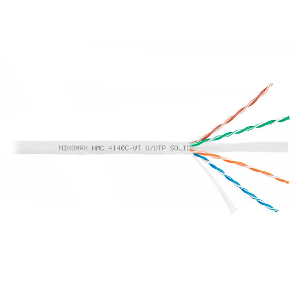(NMC 4140C-WT) Кабель витая пара NIKOMAX U/UTP 4 пары, Кат.6 (Класс E)