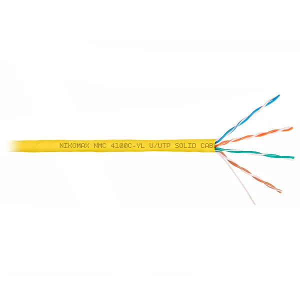 (NMC 4100C-YL) Кабель витая пара NIKOMAX U/UTP 4 пары, Кат.5e (Класс D)