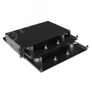 (RNFPE2U48) Оптическая полка выдвижная, без лицевой панели, неукомплектованная, 2U, черная