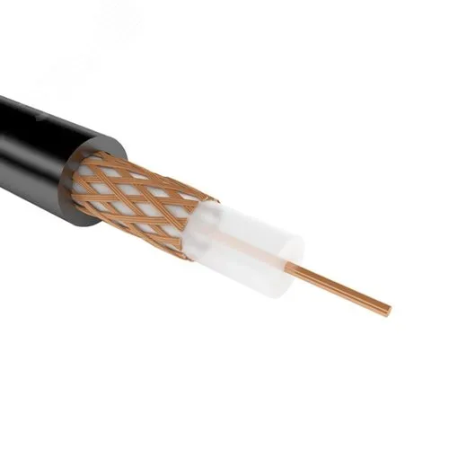 (01-2692) Кабель коаксиальный REXANT РК 75-4-11АИ, бухта 200 м, черный