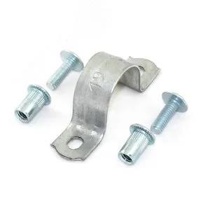 Комплекты для крепления ОКЛ с использованием винта, заклепки и скобы СМД d25-26 мм (100 шт) Промрукав (PR08.5033)