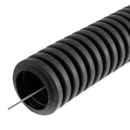 Труба гофрированная ПВХ легкая 350 Н черная с/з d25 мм (25м) Промрукав (PR01.0148)
