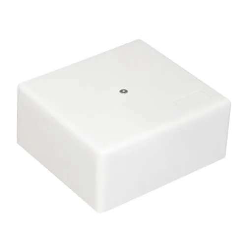 (46251HF-W) MB75 Коробка огн. E110, о/п 75х75х40мм, с гладкими стенками, без галогена, IP41, 8P, (1,5-6мм2), цвет белый Экопласт