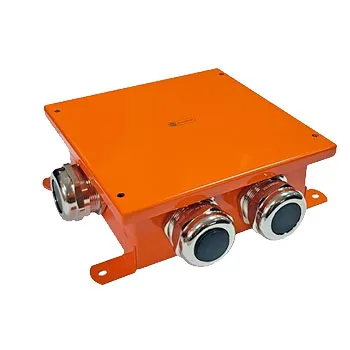(56369) SMB165 Коробка металлическая, огн. E-110,о/п 165х165х65, 6 метал. гермоввода 18-25мм, IP66, 10Р, (1,5-10мм2), цвет оранж Экопласт